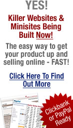Minisites and Website Being Built Now Click Here!